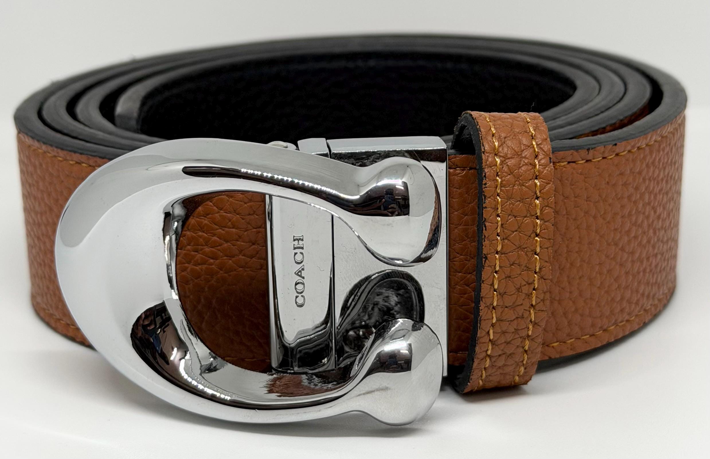 Vintage Coach Belt - Etsy Norway