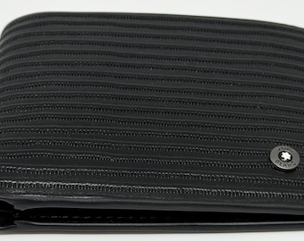 Monedero de lujo Montblanc para hombre, ideal para llevar en el bolsillo, con caja y envío gratuito.