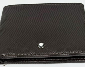 Monedero de lujo Montblanc para hombre, ideal para llevar en el bolsillo, con caja y envío gratuito.