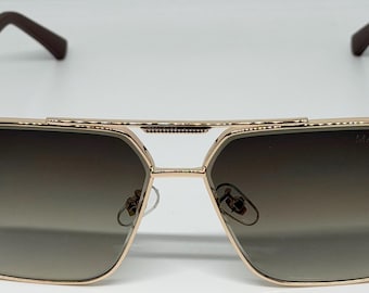 Gafas de sol de lujo Maybach para hombre con estuche y envío gratuito.