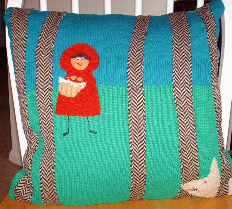Little Red Riding Hood Pillow Etsy