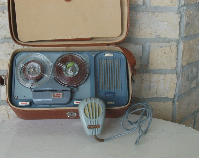 Vintage Phonotrix Dictation Machine Portable Tape Recorder Super Cool