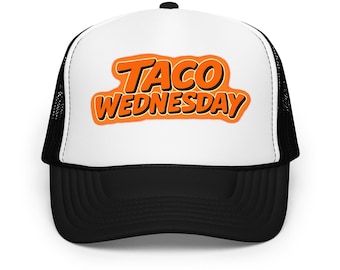 Gorra Taco Wednesday – Gorra divertida de comida – Gorra para amantes de los tacos – Gorra informal de papá – Gorra de béisbol ajustable