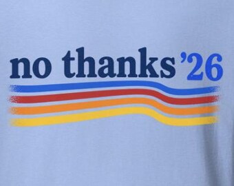 No, gracias '26 / Camiseta con estampado retro