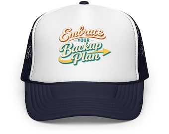 Gorra "Abraza tu plan B" – Gorra divertida para papá – Gorra con humor motivacional – Gorra minimalista ajustable – Gorra informal