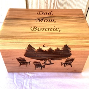 Adult Small Human Wooden Cremation Urn for Ashes