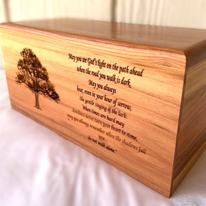 Tree of Life Wood Adult Cremation Urn