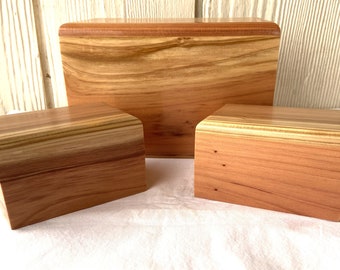 Piccolo adulto con 2 urne per cremazione in legno Keepsake, personalizzate, incise al laser