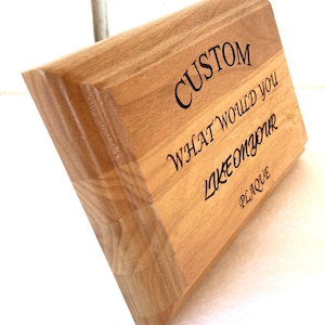 Memorial Plaque Custom Engraved-Custom Wood Memorial Plaque-Wood Memorial Plaque