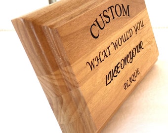 Placa conmemorativa de madera grabada a medida: regalo para la pérdida de una mascota