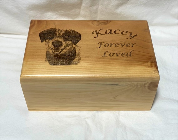 Large Pet Cremation Pet Urn Photo Urn Pet Memorial Photo Urn Etsy