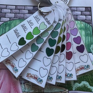 48 kleurencombinatie kaartjes voor ohuhu (zelf in te kleuren)