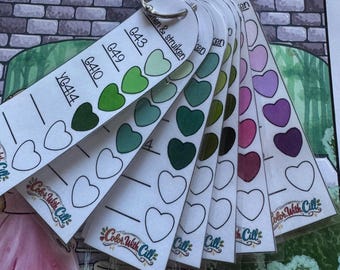 48 kleurencombinatie kaartjes voor ohuhu (zelf in te kleuren)