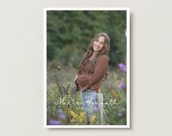Graduation Announcement Template, Digital Download, Class of 2026 Invitation