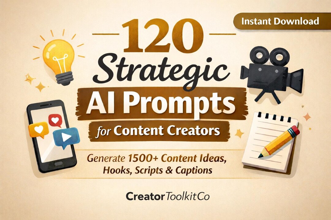 120 Strategic AI Prompts for Content Creators | Generate 1500+ Ideas ...