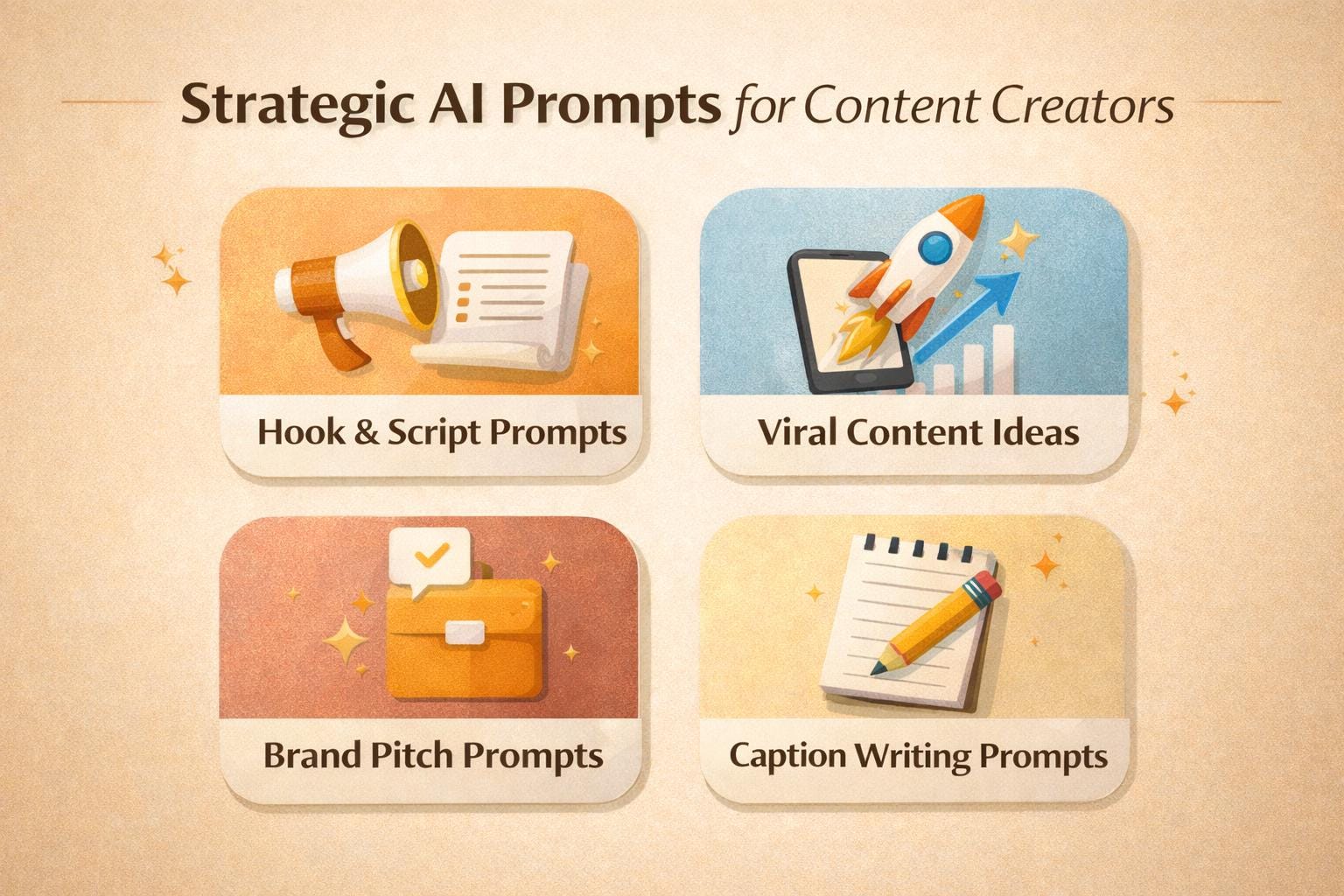 120 Strategic AI Prompts for Content Creators | Generate 1500+ Ideas ...