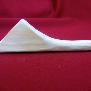angled, tiny tot wood fan handle, native style, indigenous