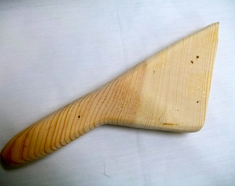 men's wood, angled/wing, dance fan handle, indigenous/native style