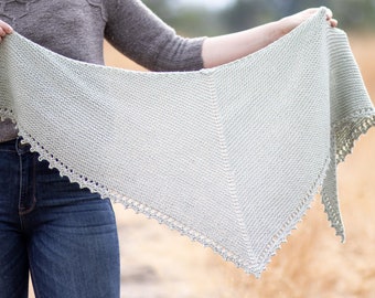 KNITTING PATTERN - Solstice Shawl PDF shawl knitting pattern