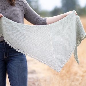 KNITTING PATTERN Solstice Shawl PDF shawl knitting pattern image 1