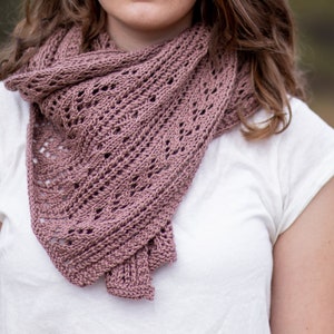 KNITTING PATTERN - Alstead Wrap PDF shawl knitting pattern