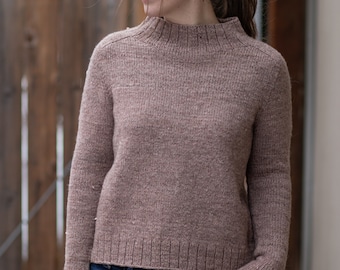 KNITTING PATTERN - PDF saddle shoulder sweater knitting pattern / Primrose Pullover