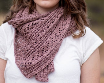 KNITTING PATTERN - Alstead Wrap PDF shawl knitting pattern