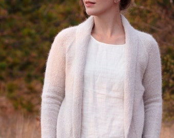 KNITTING PATTERN - Oak Creek Cardigan PDF shawl cardigan sweater knitting pattern