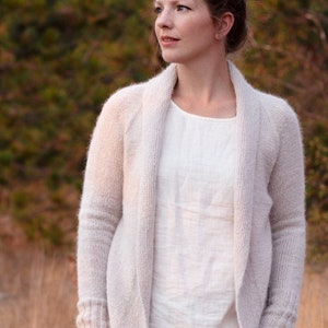 KNITTING PATTERN - Oak Creek Cardigan PDF shawl cardigan sweater knitting pattern