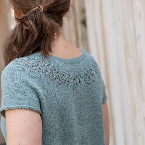 KNITTING PATTERN - Peone Tee PDF summer tee knitting pattern image 3