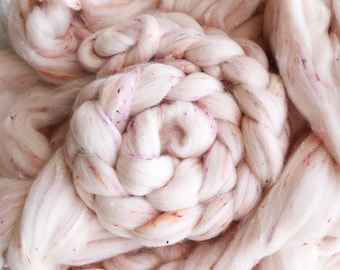 Tweed peinado Top - 'Rhubarb Crumble', mecha para hilar