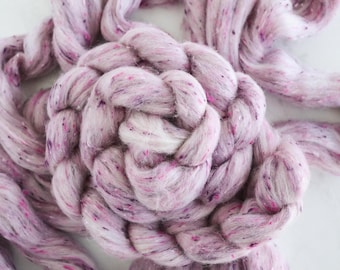 Tweed peinado de primera calidad - 'Maypole Pink', mecha para hilar