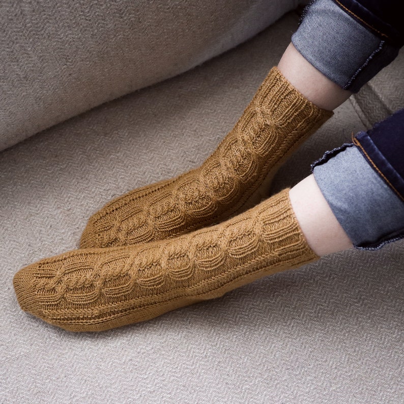 KNITTING PATTERN Littleton Socks PDF sock knitting pattern image 1