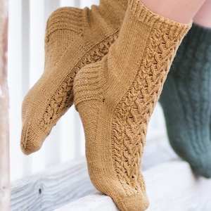 KNITTING PATTERN - Briarfield Lane Socks PDF sock knitting pattern