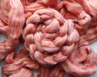 Tweed peinado Top - 'Indulgent Rhubarb Crumble', mecha para hilar