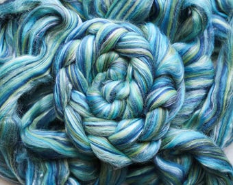 Merino y seda tussah peinada - 'Aquarius', lana para hilar