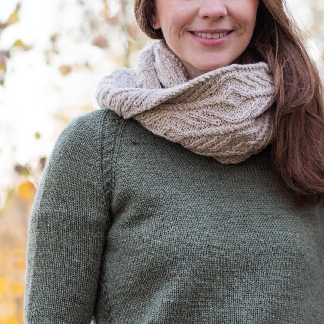 KNITTING PATTERN - Wapello Cowl PDF Cabled Cowl Knitting Pattern - Etsy