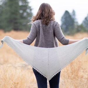 KNITTING PATTERN Solstice Shawl PDF shawl knitting pattern image 3