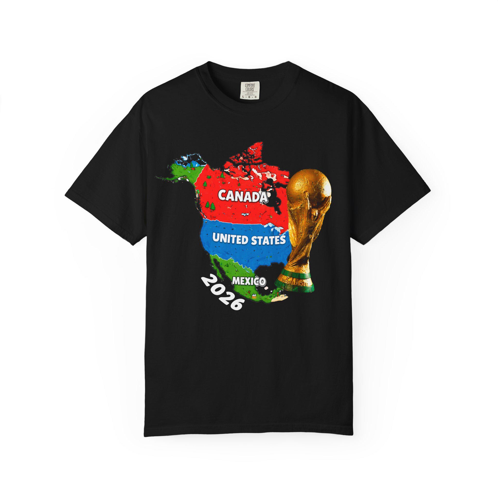 CONCACAF 2026 Map World Cup Trophy T-shirt | Canada United States ...