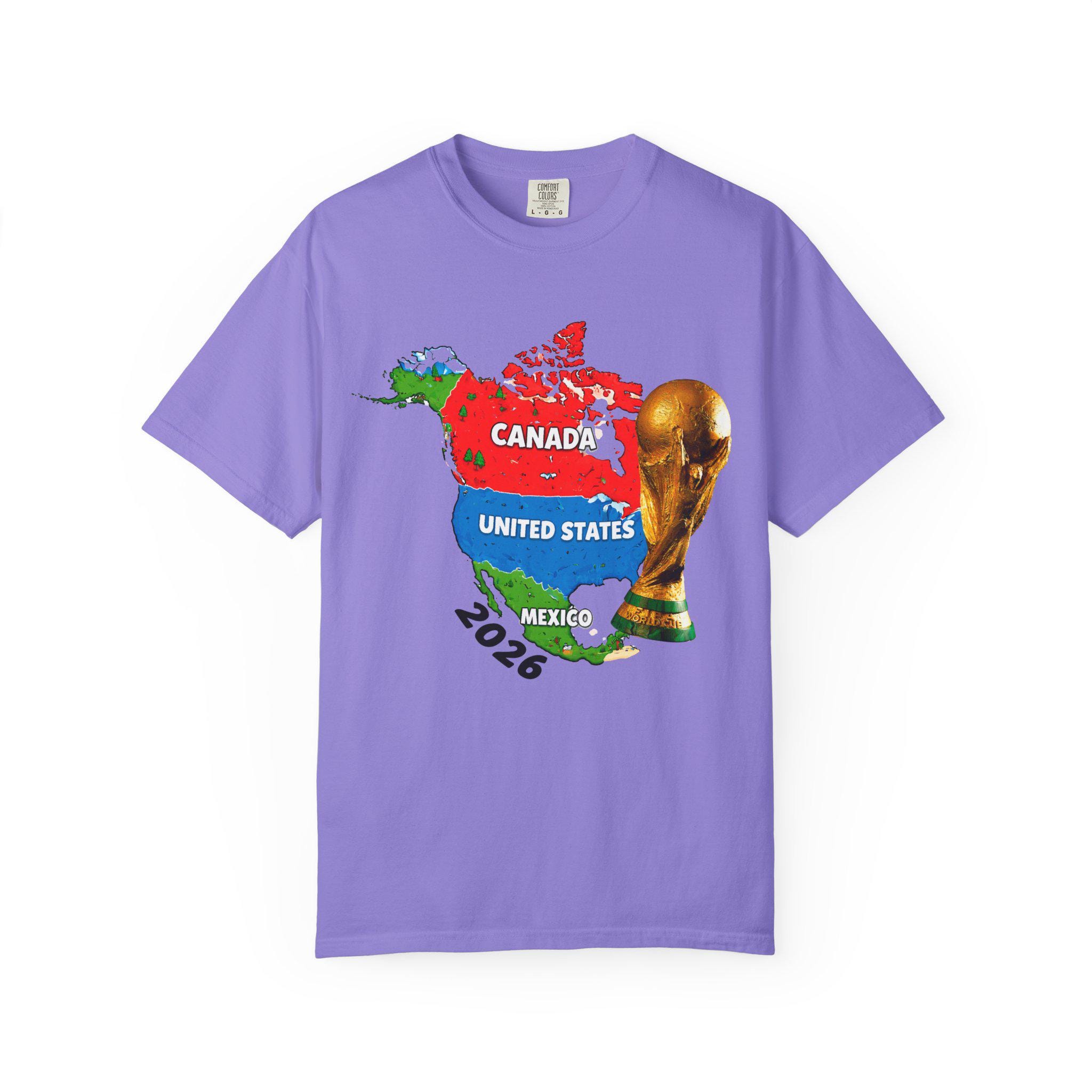 CONCACAF 2026 Map World Cup Trophy T-shirt | Canada United States ...