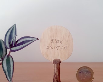 Mini Engraved Table Tennis Racket Keychain, Personalized Wood Gadget handmade Tischtennisschlöger Gravur Geschenkidee