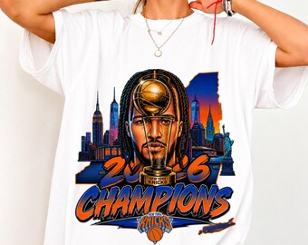 New York 2026 Champions Shirt | Jalen Brunson Vintage Graphic Tee | NY Basketball Retro Comfort Colors Apparel