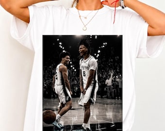 Stephon Castle & Dylan Harper Shirt, San Antonio Hoops Comfort Colors 1717, Premium Streetwear Basketball Tee, Urban Sports Fan Gift