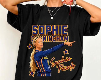 Sophie Cunningham Pointing Shirt, Vintage Bootleg Graphic Tee, Women's Hoops Fan Apparel, Retro Basketball Comfort Colors 1717