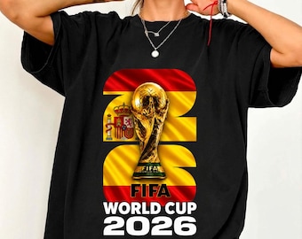 Spain 2026 Soccer Champions Fan Shirt, Gold Trophy Football Supporter Tee, Comfort Colors Game Day Apparel, Spanish Pride Gift