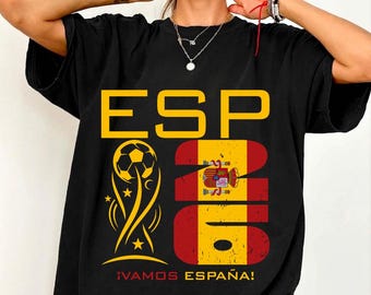 Spain 2026 Soccer Fan Shirt, ¡Vamos España! Comfort Colors Tee, Vintage Spanish Football Supporter T-Shirt