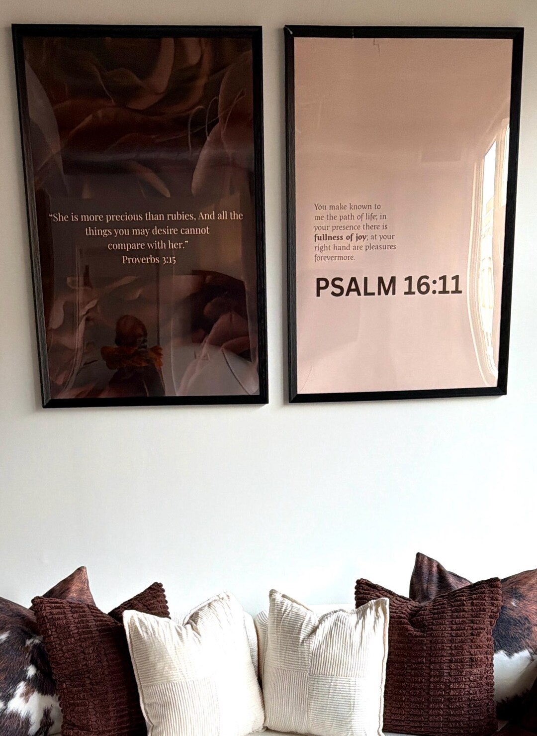 Psalm 16:11 Bible Verse Printable Wall Art | Neutral Christian Decor ...