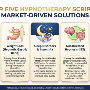 Hypnosis Scripts:Anxiety, Weight Loss, Sleep, IBS, Cessation (Digital Download)