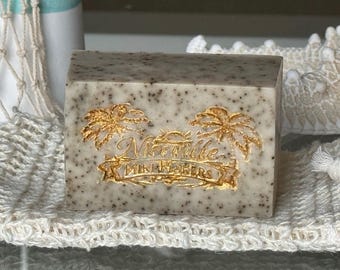 Cove of the Lost Artisan Soap Spa Gift Set. Fig Tree, Bergamot, Olive Leaf, Citron. Goat Milk, Exfoliating Coffee, Olive Oil. Big 5oz Bar!