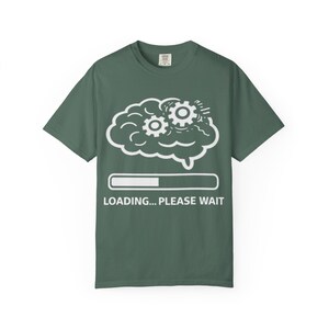 Grafisch T-shirt Loading Brain | Grappig geek nerd tech-shirt